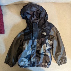 North Face 12-18 Months Camo Rain Jacket - Pristine